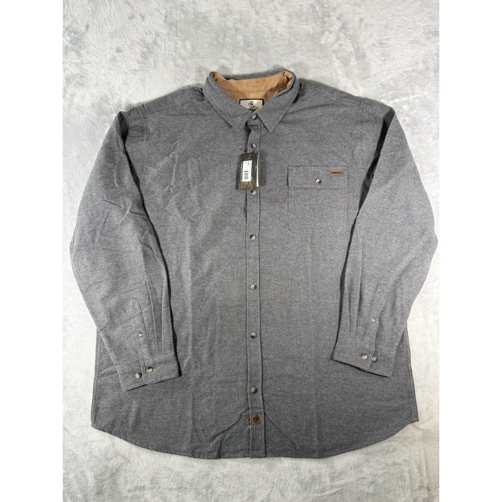 Legendary Whitetails‎ Shirt Men's 3XT Grey Buck Camp Flannel NWT
